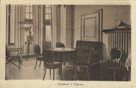 Innenansicht eines Zimmers in den 1930er Jahren