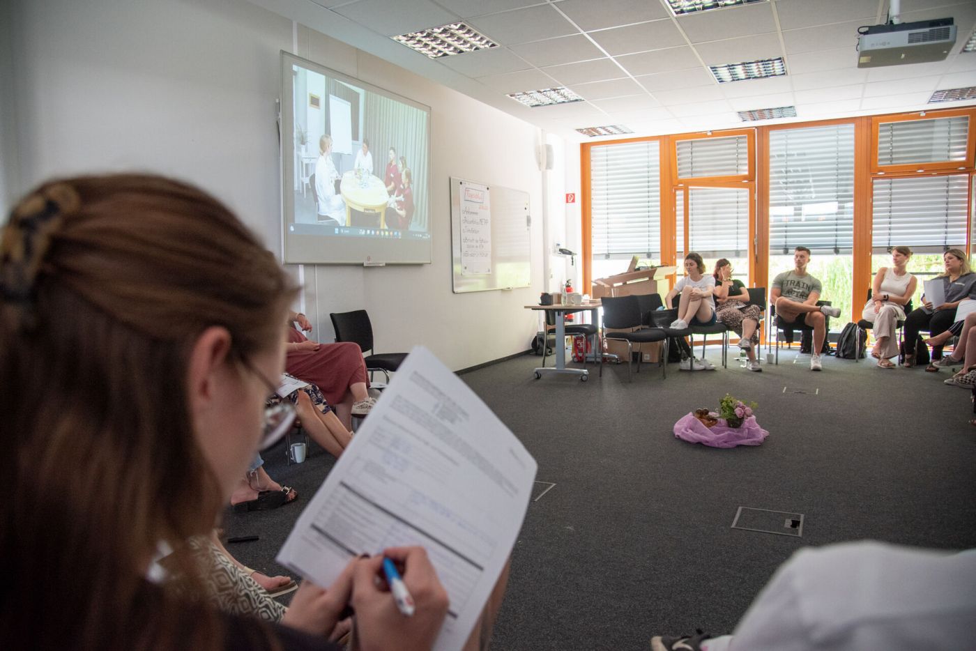 Studierende im  Skills Lab  (Foto: FH Münster/Katharina Kipp )