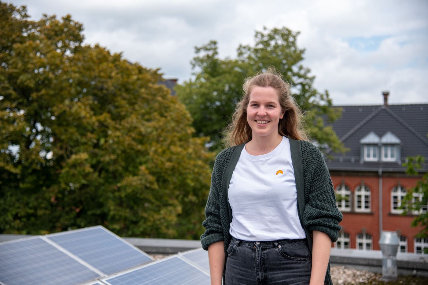 Marion Behrends ist seit dem 15. Juni als Klimaschutzmanagerin an der FH Münster tätig. (Foto: FH Münster/Katharina Kipp)