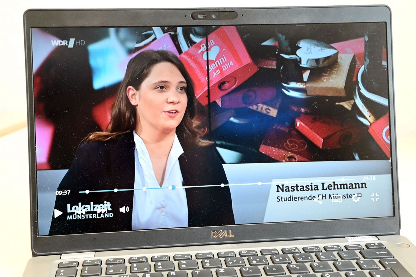Nastasia Lehmann in der WDR-Lokalzeit