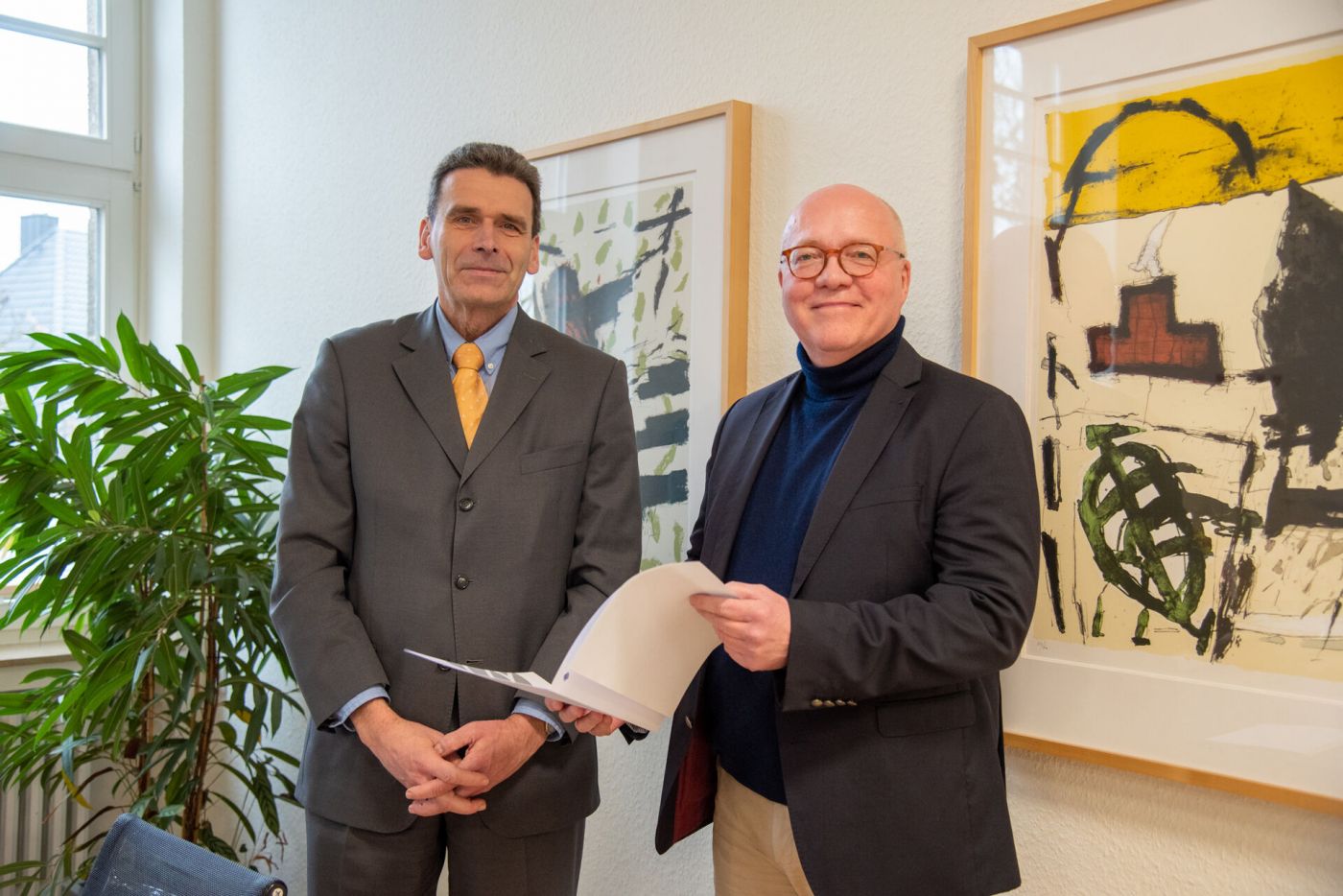 FH-Präsident Prof. Dr. Frank Dellmann und Prof. Dr. Andreas Siemes